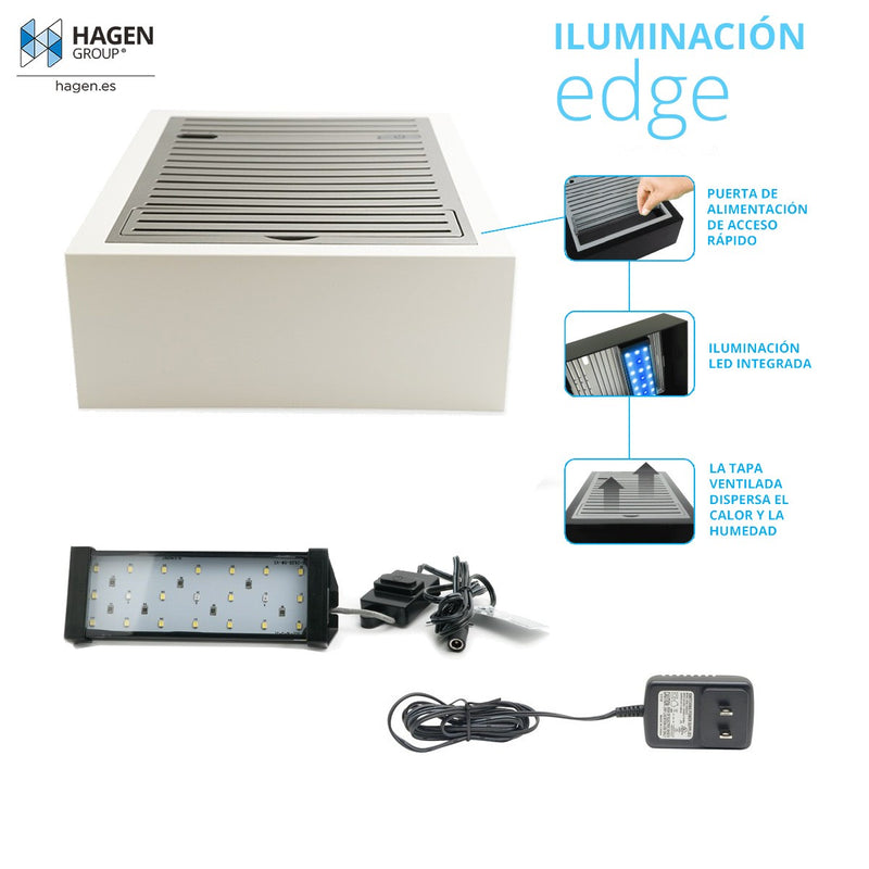 ILUMINAÇÃO FLUVAL EDGE 2.0Tapa+Ilu 23 L Blanco