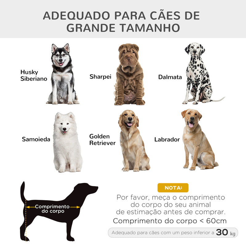 Cama Elevada para Cães Pequenos Médios Cama para Animais de Estimação com Tecido de Malha Respirável Estrutura Curvada de Aço para Interior e Exterior 110x60x20cm Cinza