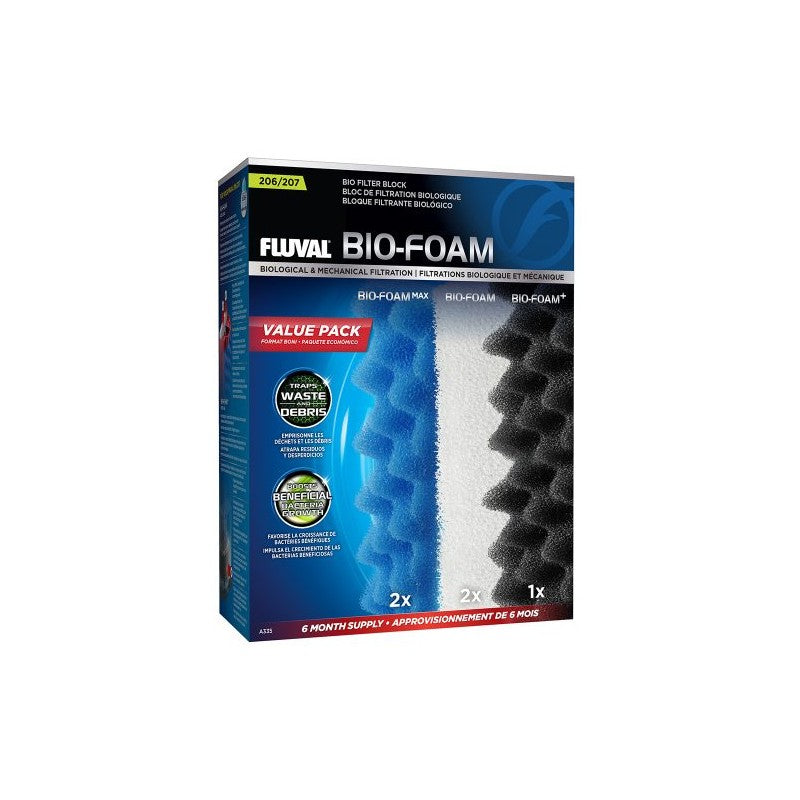 Fluval 207 Bio-Foam Pack 6 Meses