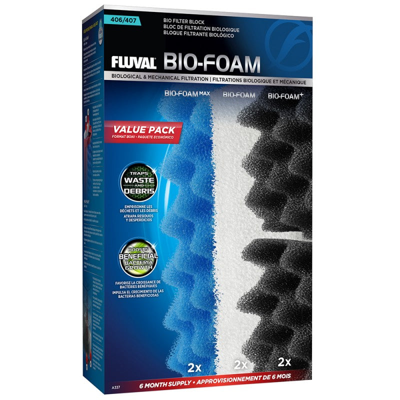 Fluval 107 Bio-Foam Pack 6 Meses