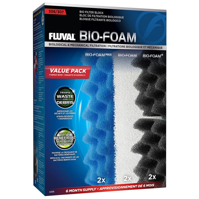 Fluval 307 Bio-Foam Pack 6 Meses