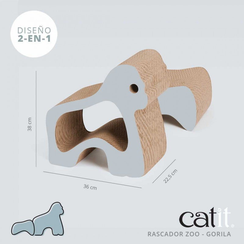 Catit Zoo Rascador Gorila 2-en-1