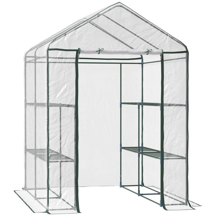 Estufa Transparente de jardim para Platas com 3 Andares 143x143x195cm