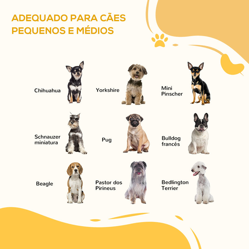 Parque Dobrável para Cães de 6 Painéis Barreira de Segurança para Animais de Estimação com Tecido de Oxford Sistema de Fechamento Automático para Cães 117x103x74cm Preto