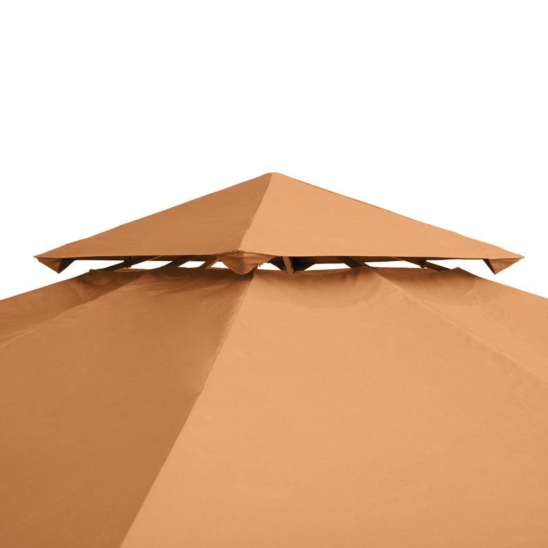 Toldo de Substituição 3x3m para Pérgolas Toldo de Substituição de Pérgolas de Jardim Terracota