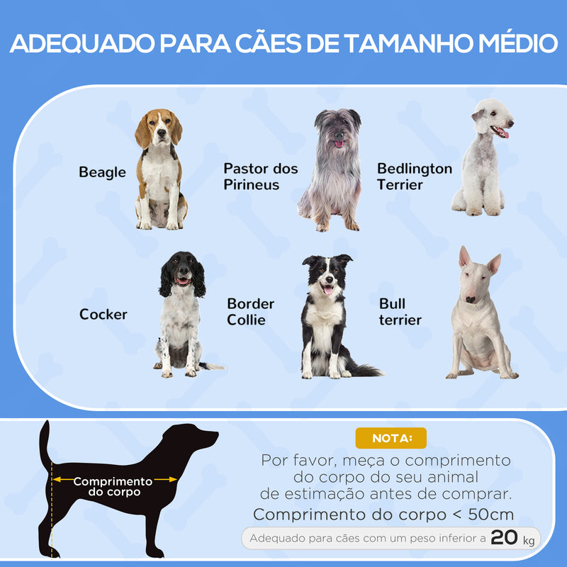 Cama Elevada para Cães Pequenos e Médios Cama para Animais de Estimação com Tecido de Malha Respirável Estrutura Curvada para Interior Exterior 92x55,5x21cm Cinza