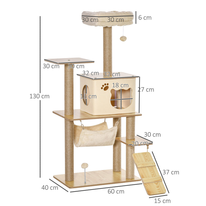 Arranhador completo 130cm Bege