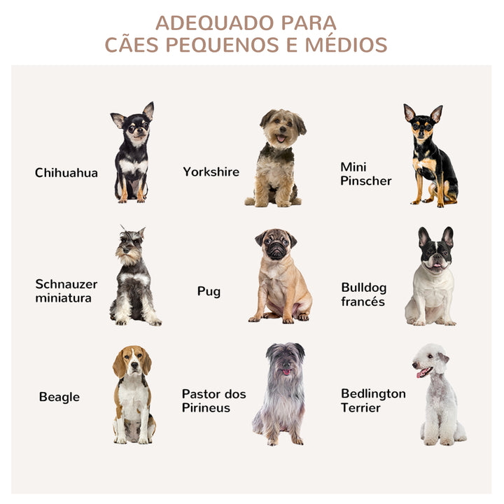 Gaiola para Cães de Madeira Mesa Auxiliar com Bancada de Armazenamento 2 Portas com Fechadura e Grades de Aço Gaiola para Cães de Interior 85x55x75cm Cinza